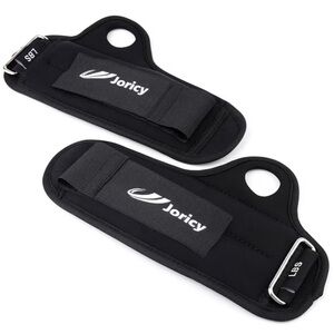 JORICY • Black Fitness Wrist Straps Weights Pair 4 Lbs Workout